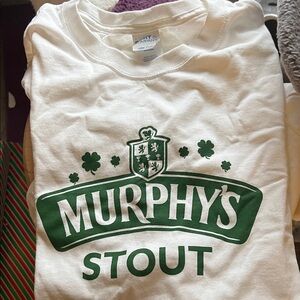 Men’s St Patrick’s Day Themed White and Green Shirt